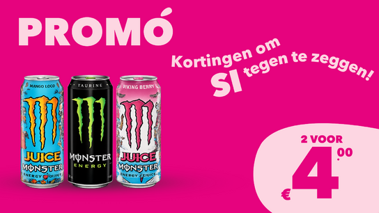 Monster 50cl 2 voor € 4
